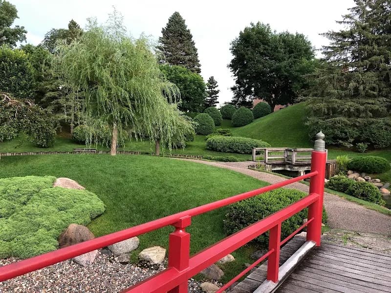 View of Normandale Japanese Garden in Bloomington, MN