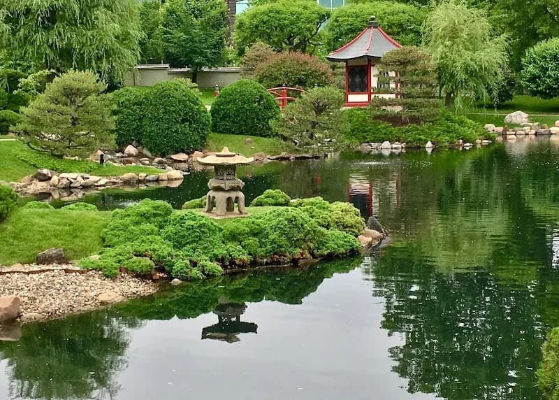 View of Normandale Japanese Garden in Bloomington, MN