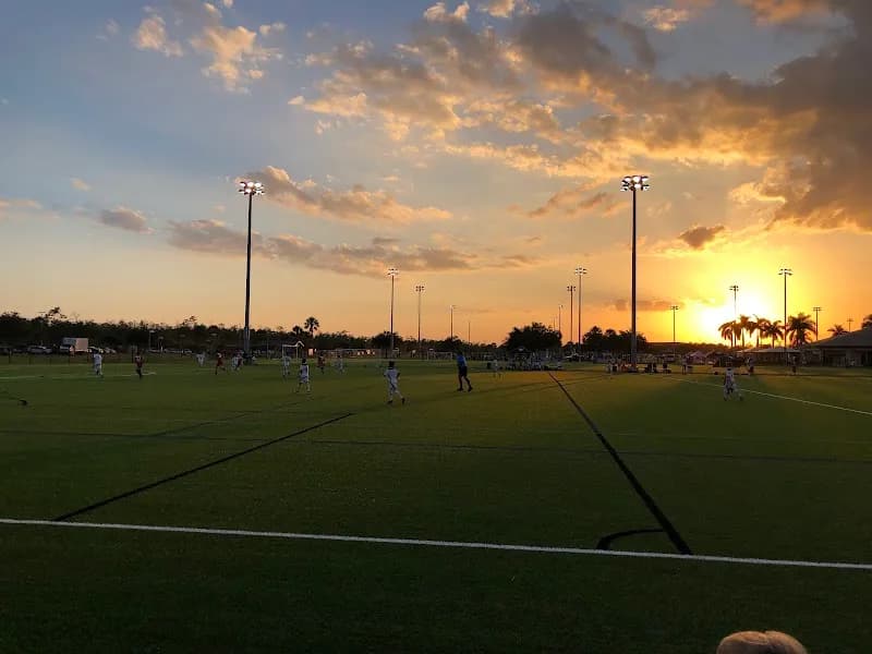 View of North Collier Regional Park Soccer Fields in Naples, FL