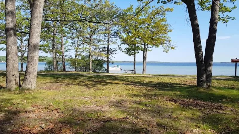 View of North Higgins Lake State Park in Roscommon, MI