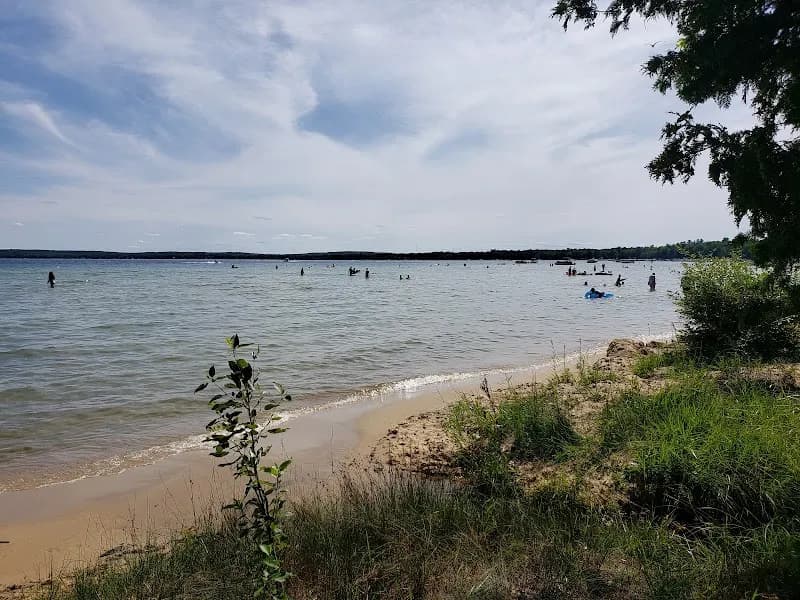 View of North Higgins Lake State Park in Roscommon, MI