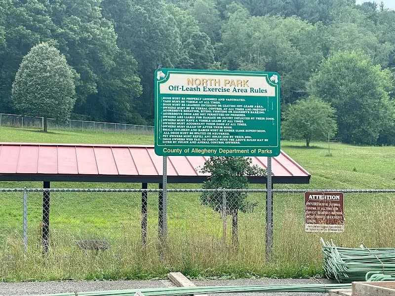 View of North Park Dog Park in McCandless, PA