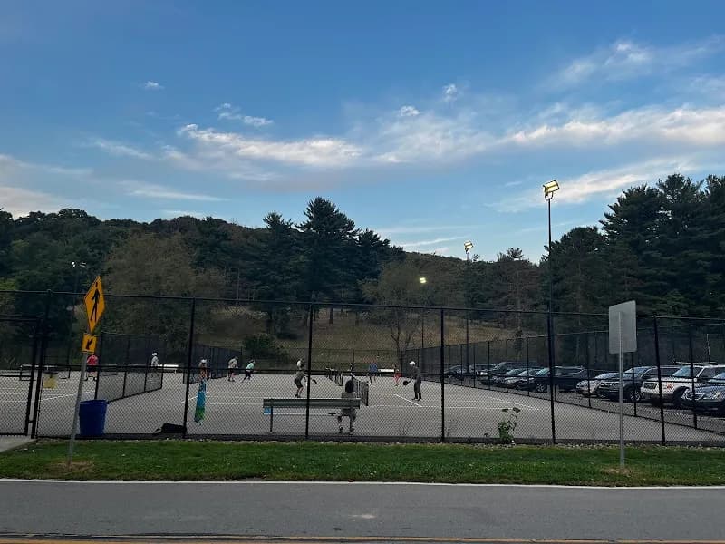 View of North Park Tennis Courts in North Park, PA