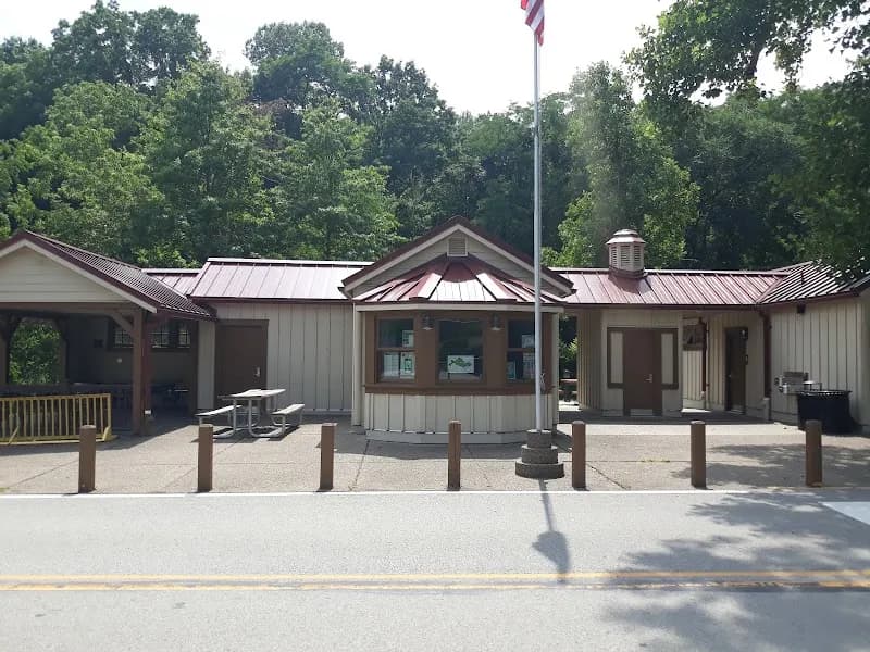 View of North Park Tennis Courts in North Park, PA