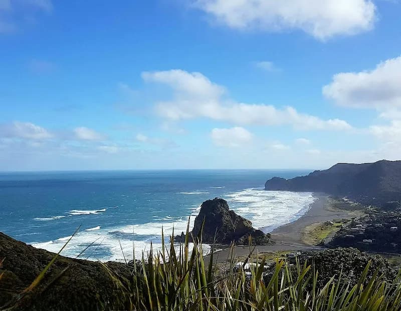 View of North Piha Beach in Piha, AKL
