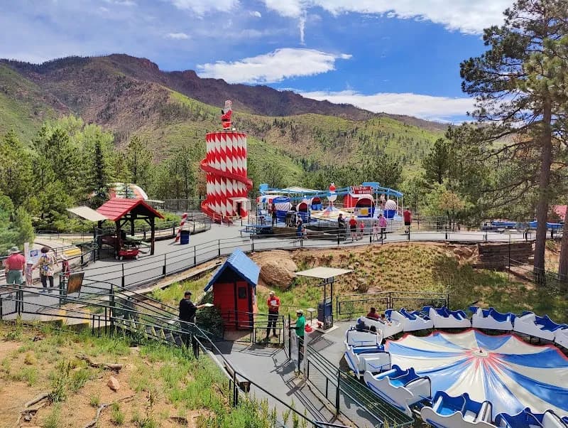 View of North Pole Colorado Santa’s Workshop in Colorado Springs, CO