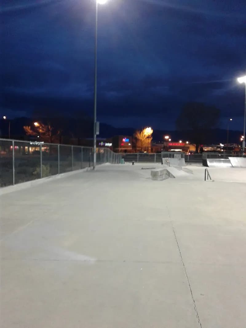 View of North West Modular Skate Park in Alameda, NM