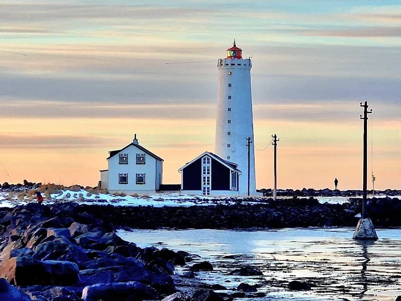 View of Northern Light View Point in Seltjarnarnes, CR
