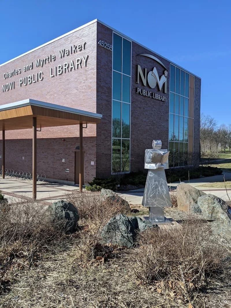 View of Novi Public Library in Novi, MI
