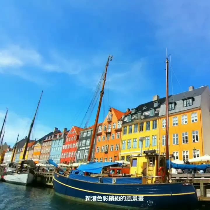 View of Nyhavn in Copenhagen, CPH