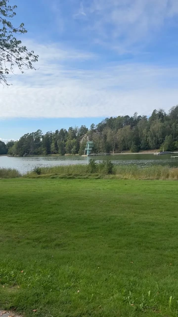 View of Nynäshamn Badplats (Beach) in Nynäshamn, Stockholm