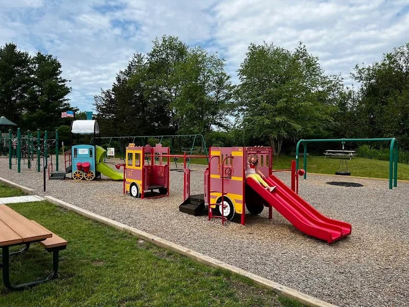 View of Oak Grove Playground in Medford, MA