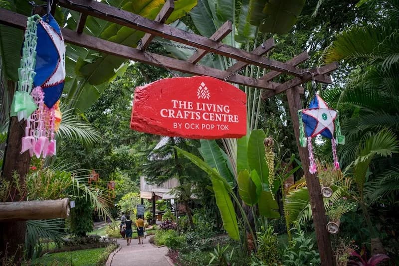 View of Ock Pop Tok Living Craft Centre in Luang Prabang, LP