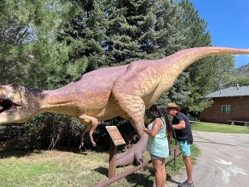 View of Ogden's George S. Eccles Dinosaur Park in Ogden, UT