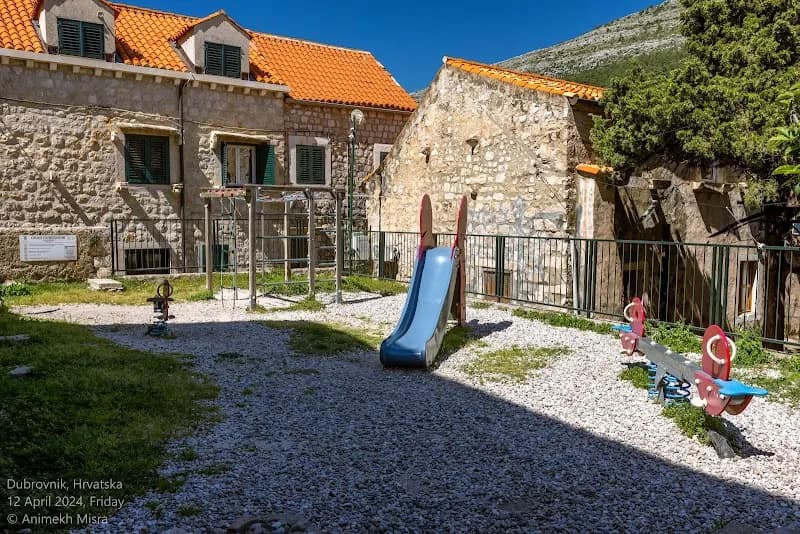 View of Old City Playground in Dubrovnik, DN