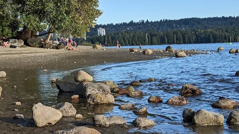 Old Orchard Park Beach scenic spot in Port Moody, BC