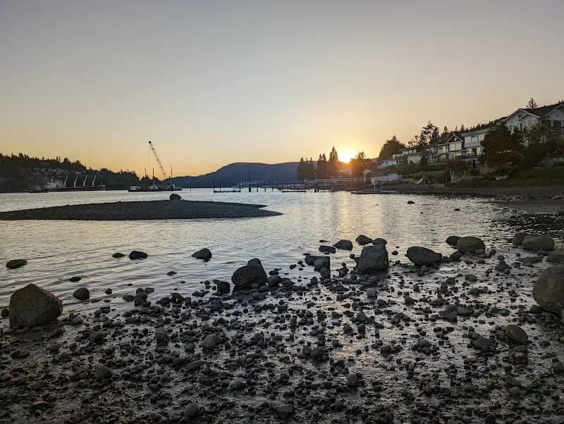 View of Old Orchard Park Beach in Port Moody, BC