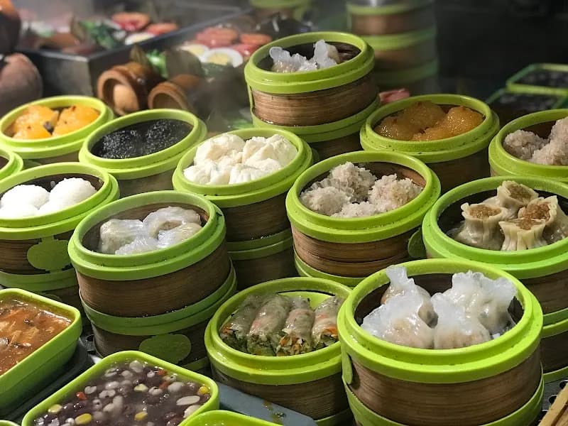 View of Old Town God Temple Area Family Restaurants (城隍庙美食广场) in Huangpu, SH