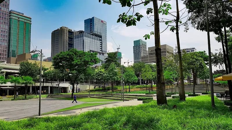 View of One Bonifacio High Street Park in Bonifacio Global City, NCR