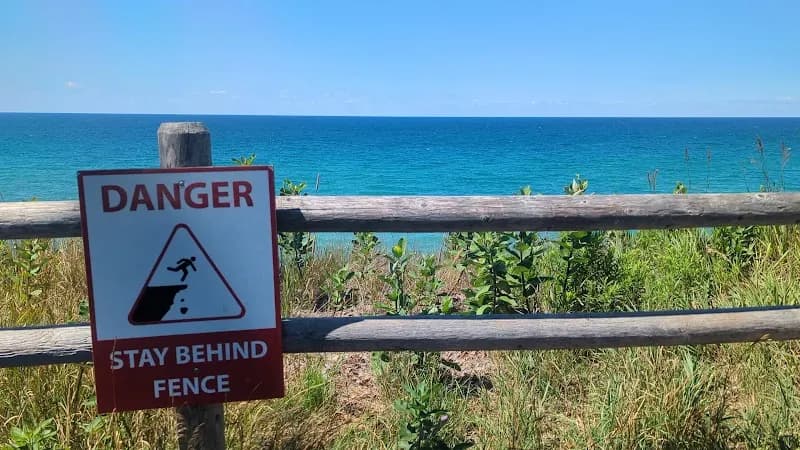 View of Orchard Beach State Park in Benzonia, MI