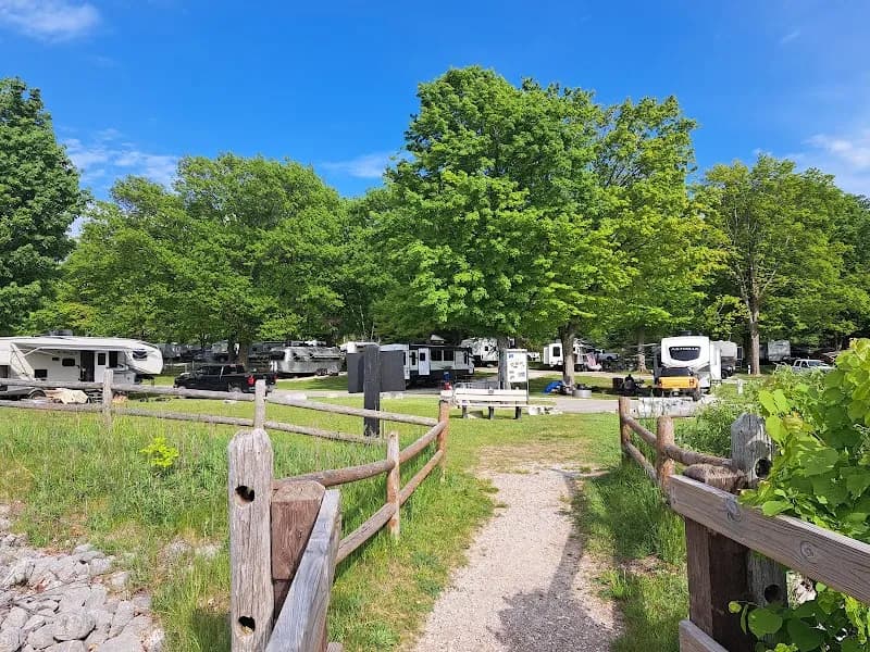 View of Orchard Beach State Park in Benzonia, MI
