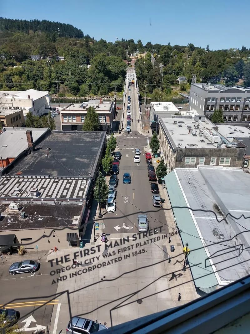 View of Oregon City Municipal Elevator in Oregon City, OR