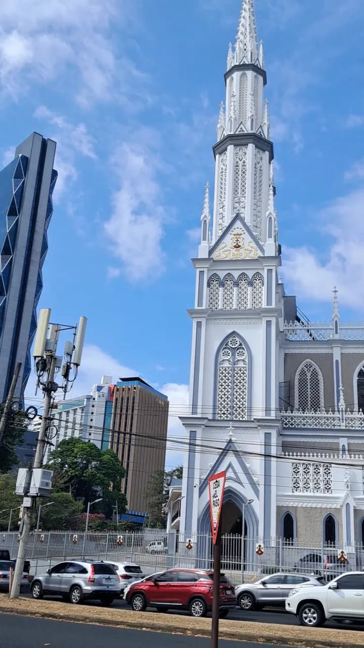 View of Our Lady of Mount Carmel Church in Panama City, PAN