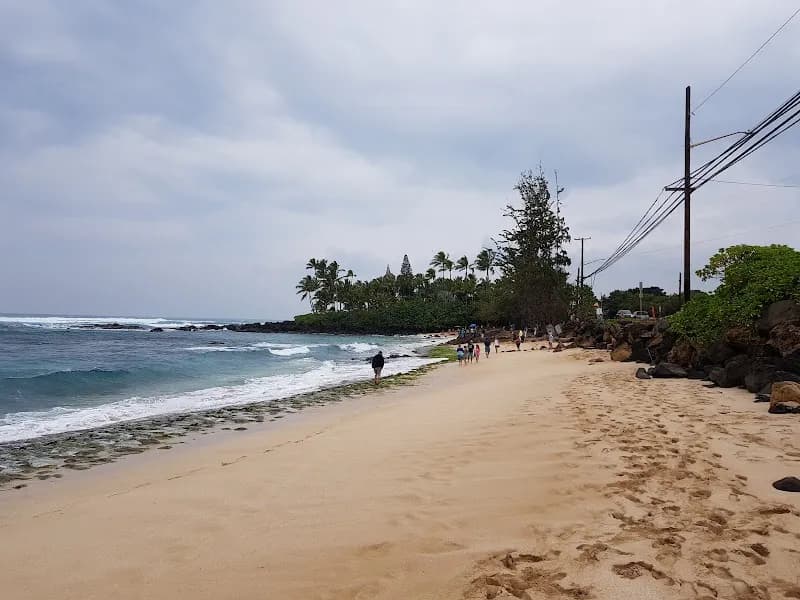 View of Pūpūkea Beach Park in Haleiwa, HI