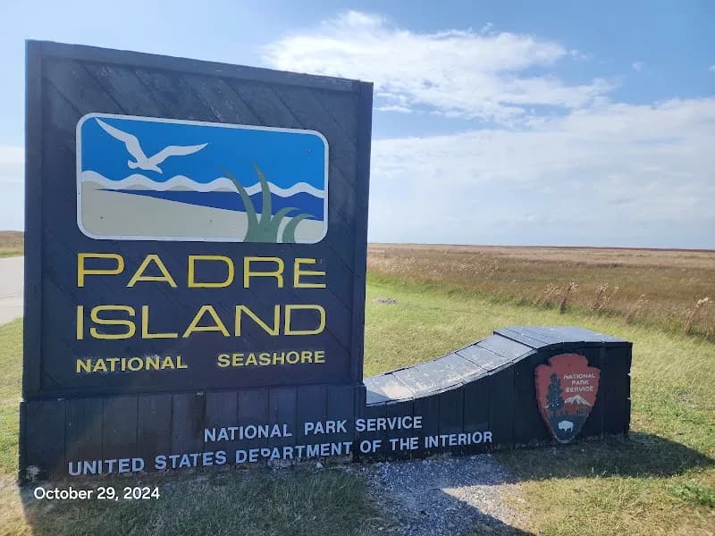 View of Padre Island National Seashore in Corpus Christi, TX