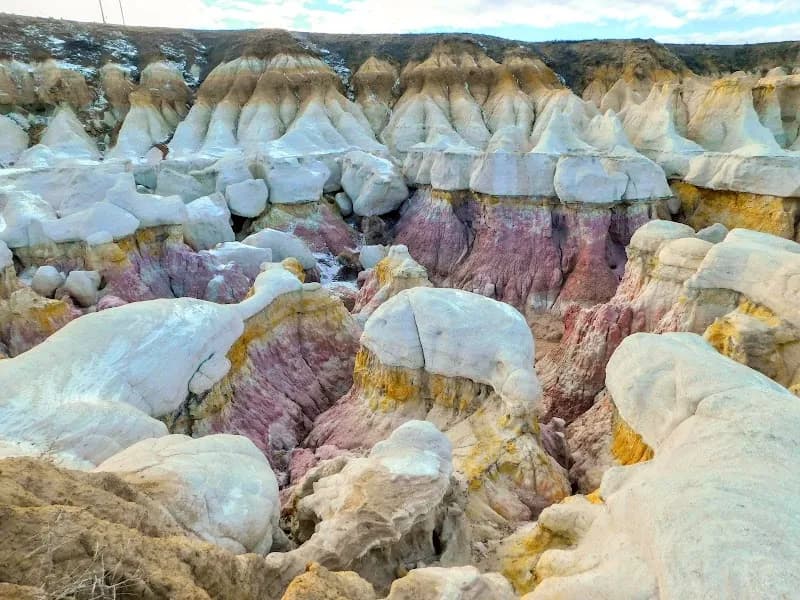 View of Paint Mines Interpretive Park in Colorado Springs, CO