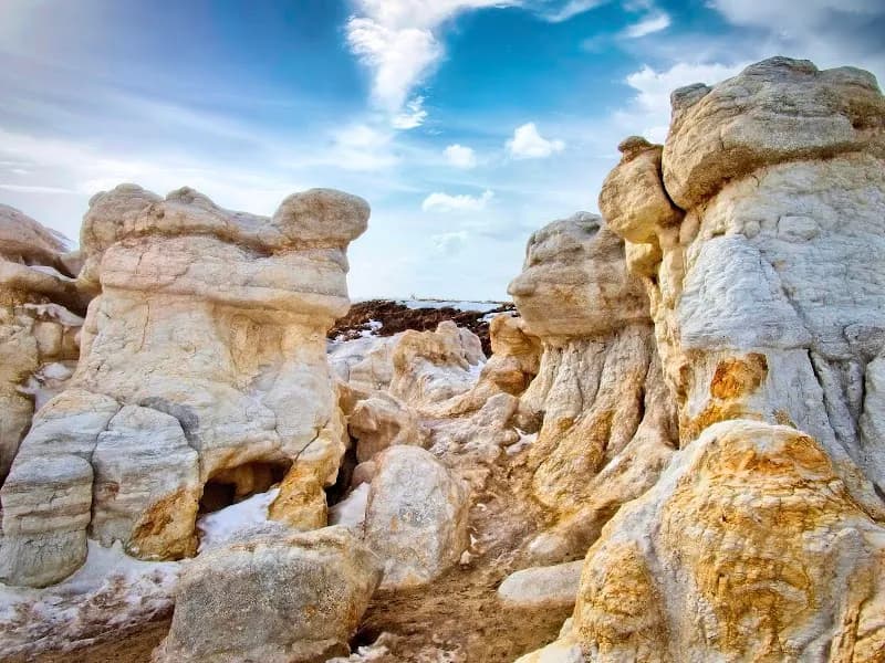 View of Paint Mines Interpretive Park in Colorado Springs, CO