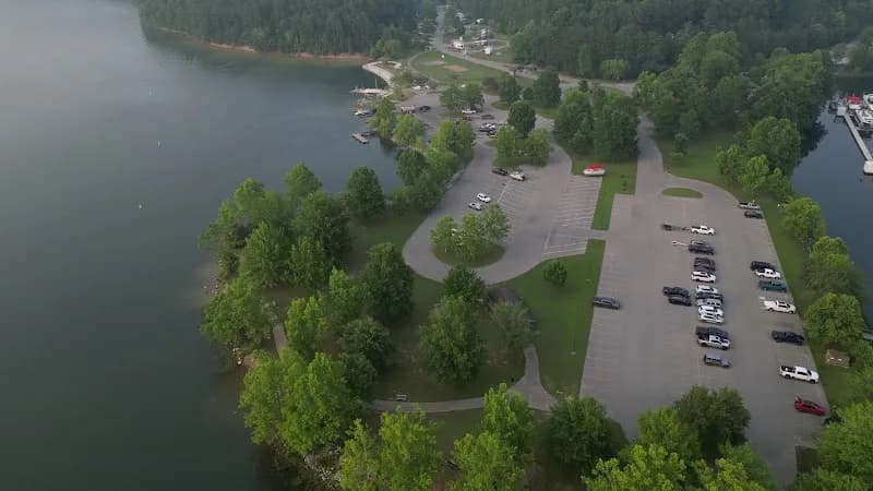 View of Paintsville Lake Campground in New Market, AL