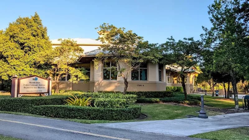 View of Palmetto Bay Branch Library in Cutler Bay, FL