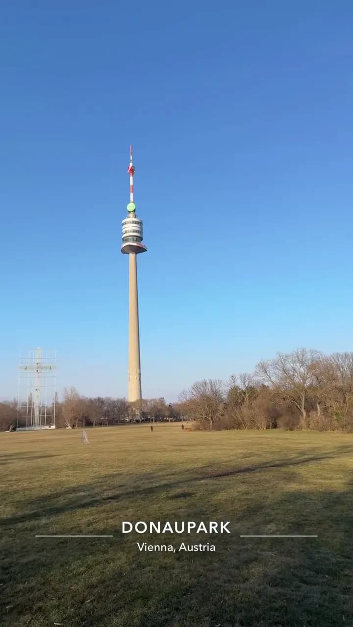 View of Papstwiese Donaupark in Döbling, VIE