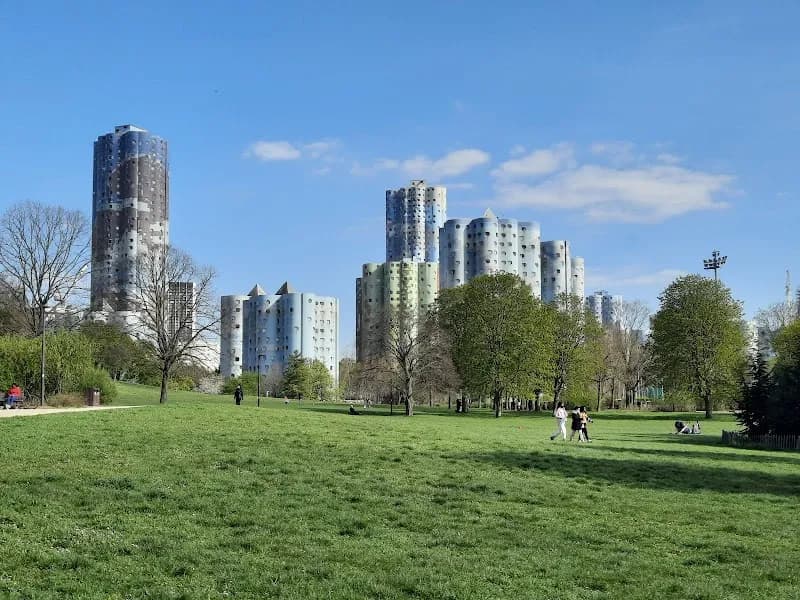 View of Parc André Malraux in Nanterre, IDF