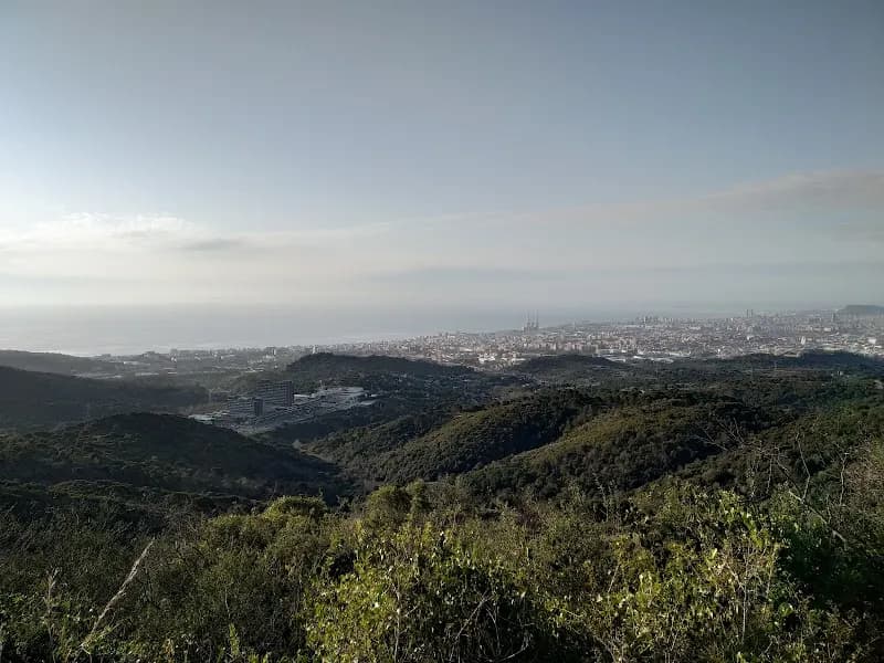 Parc de la Serralada de Marina hiking area in Sant Cugat del Vallès, CT