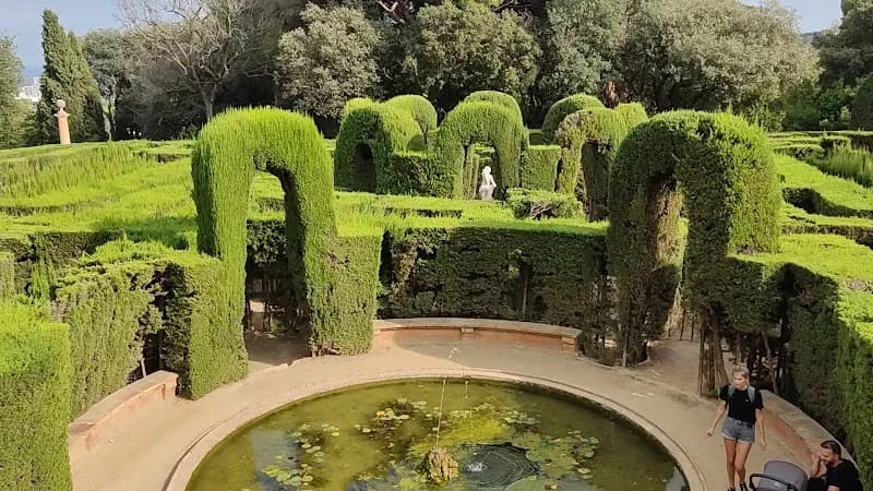View of Parc del Laberint d'Horta in Barcelona, CT