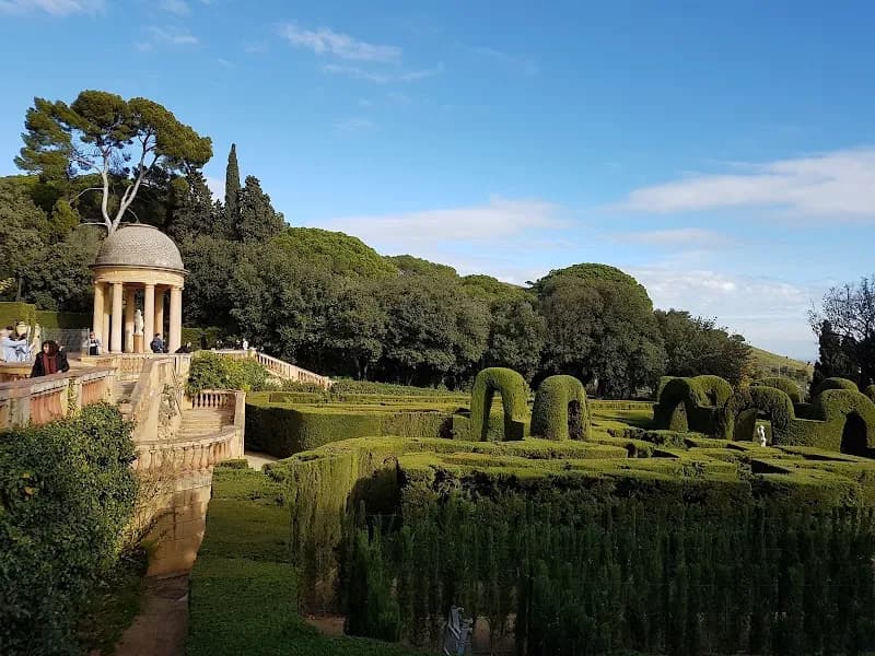 View of Parc del Laberint d'Horta in Barcelona, CT