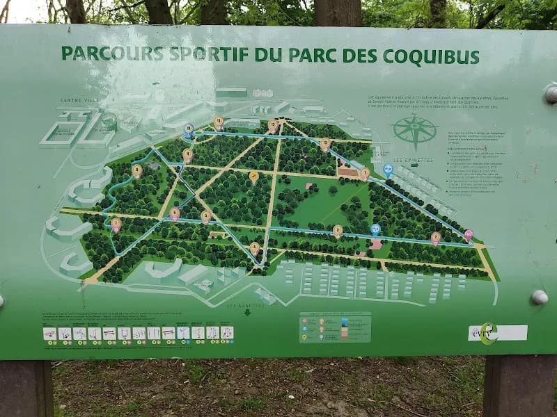 View of Parc des Coquibus in Evry, IDF