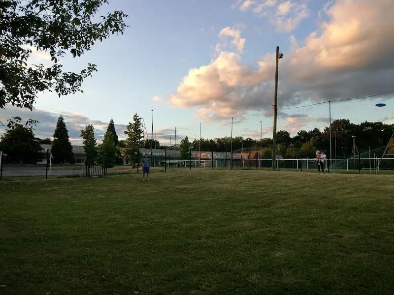 View of Parc des sports Nelson Mandela in Montmorency, IDF