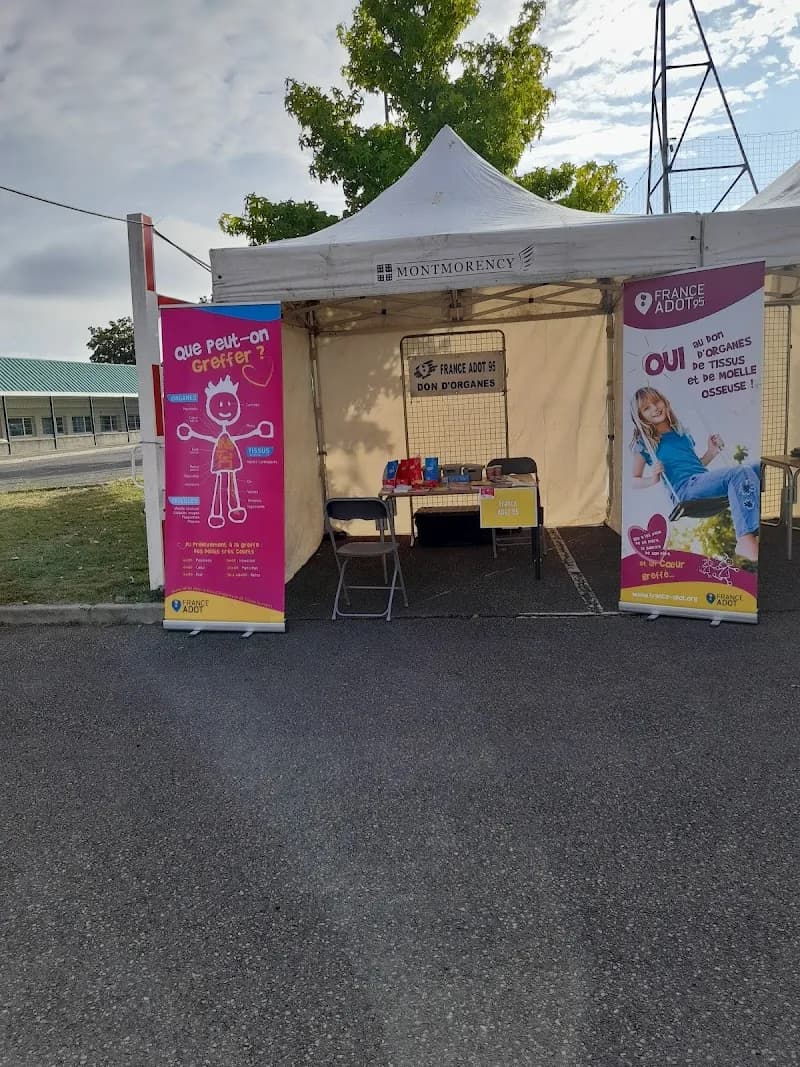 View of Parc des sports Nelson Mandela in Montmorency, IDF