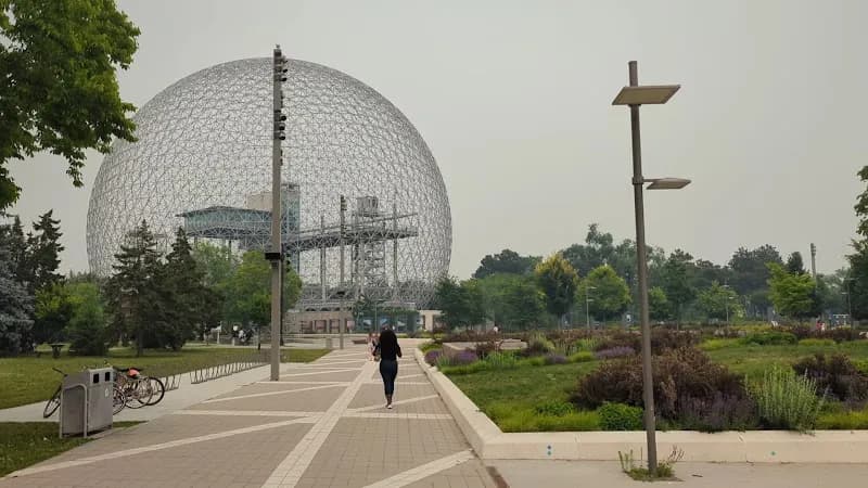 View of Parc Jean-Drapeau in Montreal, QC