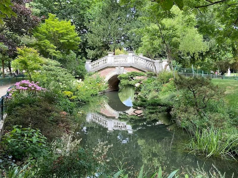 View of Parc Monceau in Paris, IDF