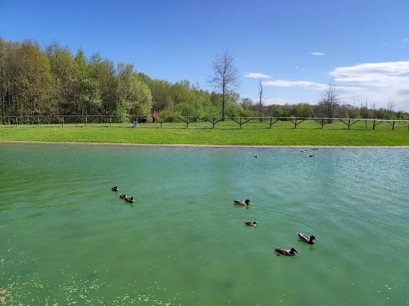 View of Parco della Besozza in Peschiera Borromeo, Lombardy