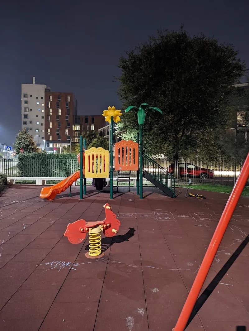 View of Parco giochi via Roggia Bartolomea in Assago, Lombardy