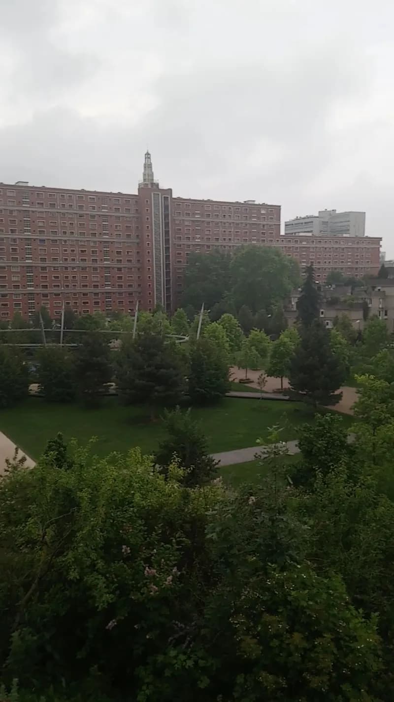 View of Park Cormailles in Val-de-Marne (Ivry-sur-Seine area), IDF
