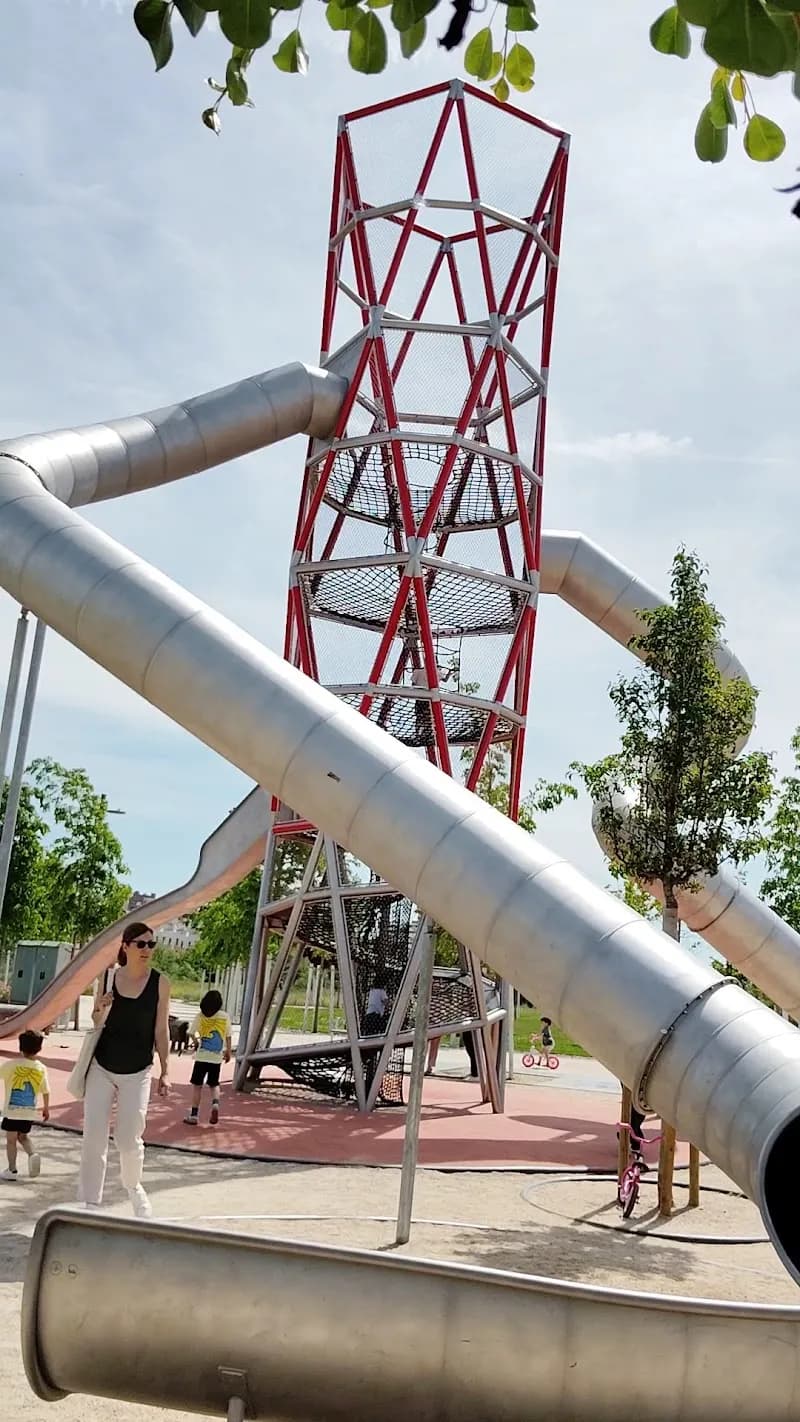 View of Parque Ciudad de los Niños in Tres Cantos, Madrid