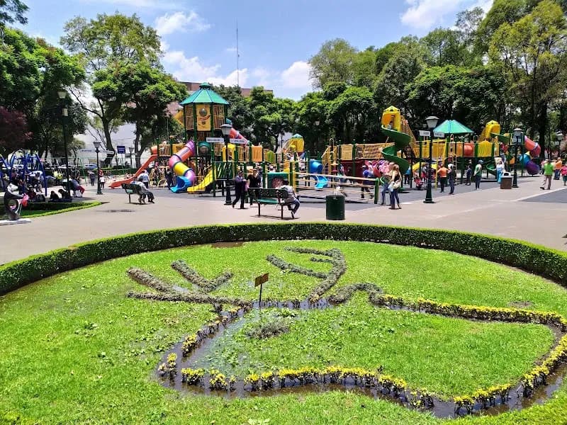 View of Parque de los Venados in Iztapalapa, CDMX