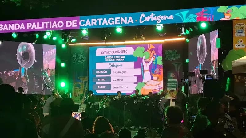 View of Parque Lácides Segovia in Manga, Bolivar