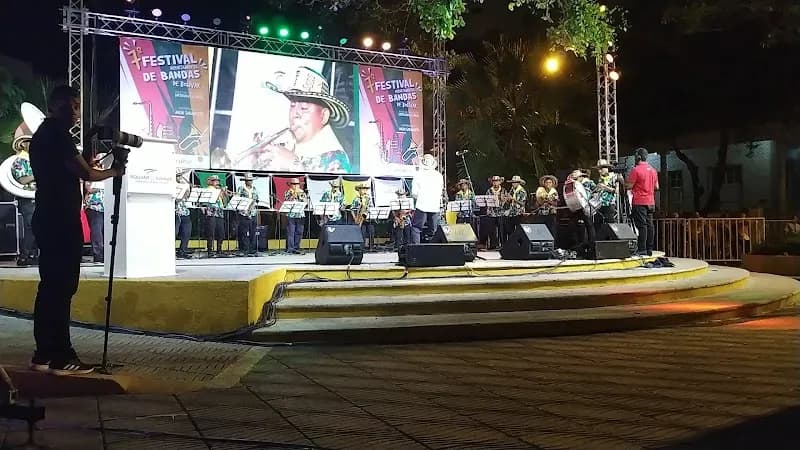 View of Parque Lácides Segovia in Manga, Bolivar